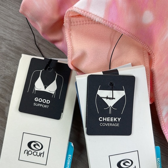 ☀️RIP CURL☀️ CLASSIC SURF CROP CLASSIC SURF CHEEKY PANT BIKINI SET - Picture 13 of 15